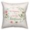Beginning Look Christmas 18x18 Throw Pillow